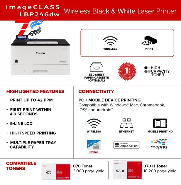 Máy in Laser Canon LBP 246dw ( NK )